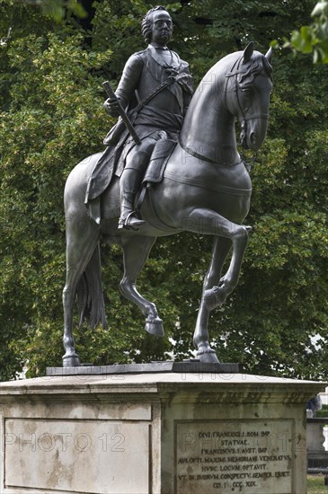 Equestrian statue of Emperor Franz I Stephan, 1708-1765, husband of Maria Theresa, unveiled: 1780, Burggarten, Vienna, Austria, Europe