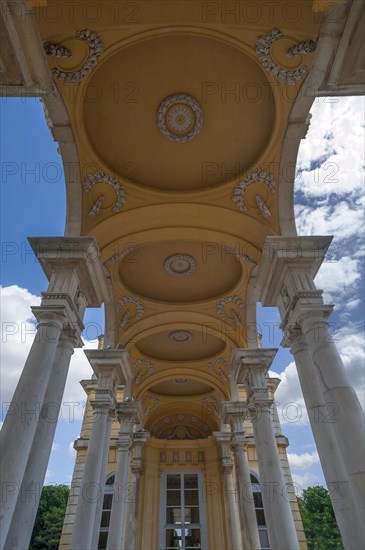 Arcade of the Gloriette, built in 1775, Schoenbrunn Palace Park, Schoenbrunn, Vienna, Austria, Europe