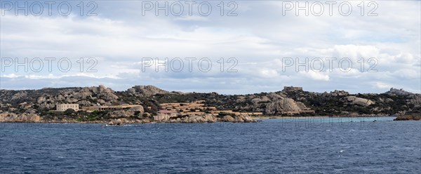 Rocky coast, panoramic view, near Palau, Sardinia, Italy, Europe