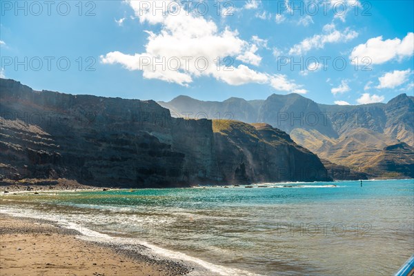 Beautiful beach of Puerto de Las Nieves in Agaete in Gran Canaria, Spain, Europe