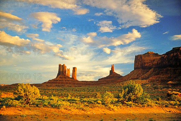 Monument Valley, Navajo Land, Colorado Plateau, under Navajo administration, Utah, USA, North America