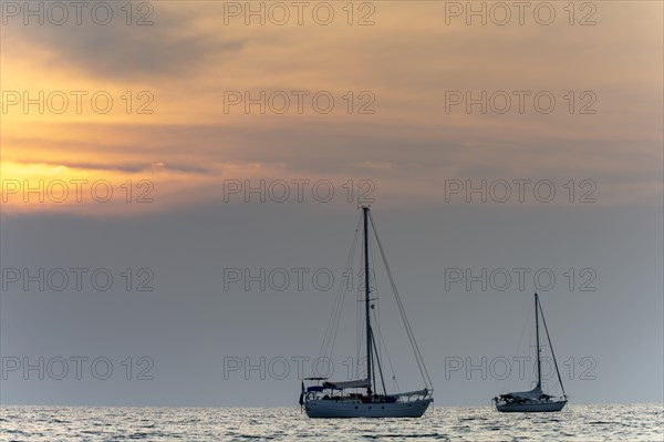 Sunset, Koh Mook Island, Andaman Sea, Thailand, Southeast Asia, Asia