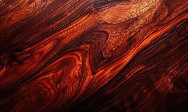 Background made of exotic tigerwood veneer AI generated