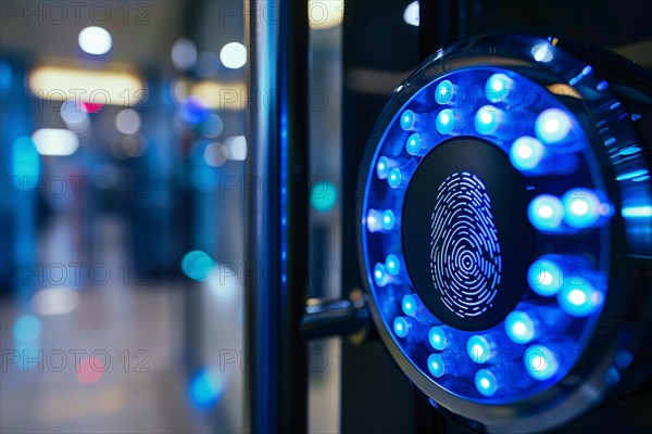 Fingerprint security device. KI generiert, generiert, AI generated