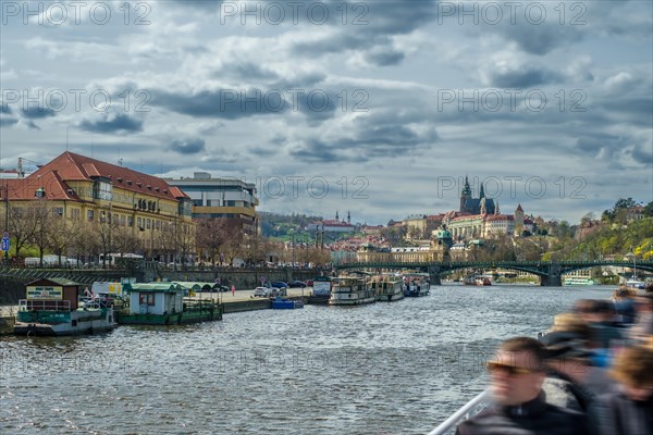 Sightseeing, boat trip, Vltava, trip, tourist, attraction, Vltava, Prague, Czech Republic, Europe