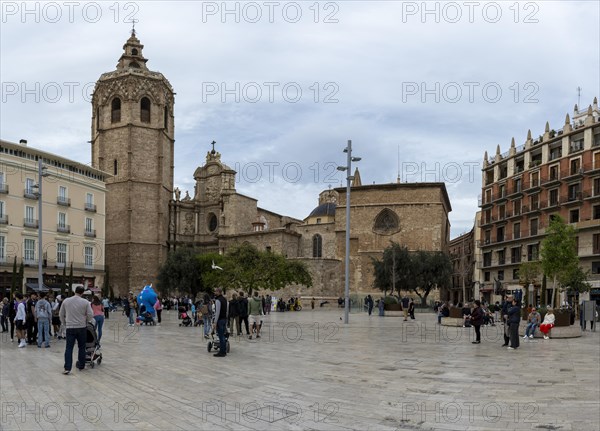 Miguelete Tower, Valencia Cathedral, Plaza de la Reina, Valencia, Spain, Europe