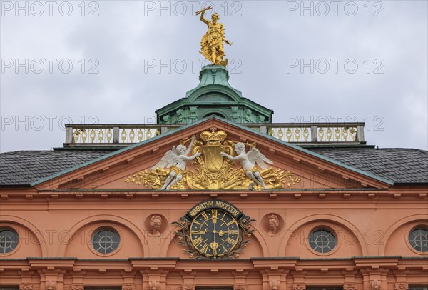 Corps de Logis, baroque three-winged complex Rastatt Palace, former residence of the Margraves of Baden-Baden, Rastatt, Baden-Wuerttemberg, Germany, Europe