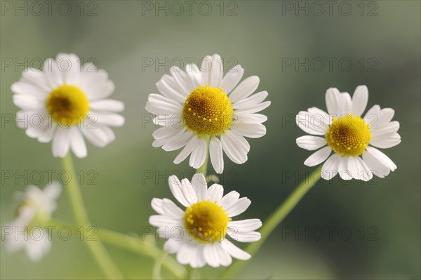 Chamomile (Matricaria recutita, Matricaria chamomilla), flowers, medicinal plant, North Rhine-Westphalia, Germany, Europe