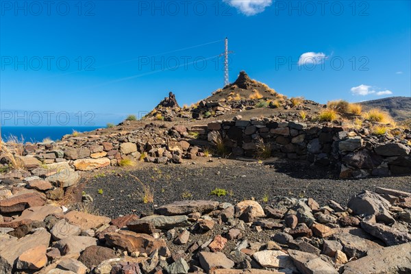 Roque Guayedra excavations, West coast in Gran Canaria, Canary islands