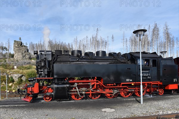 The Harz Narrow Gauge Railway, Brocken Railway, Selketal Railway in the Harz Mountains, Saxony-Anhalt, Germany, Europe