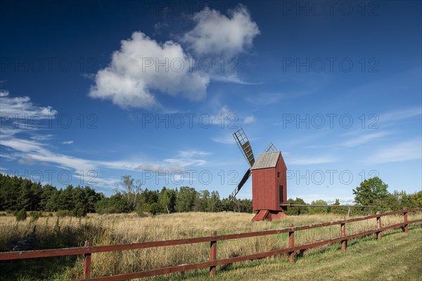 Windmill, Geta, Aland, or Aland Islands, Gulf of Bothnia, Baltic Sea, Finland, Europe