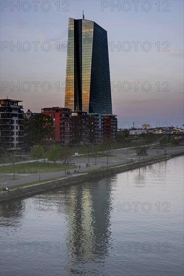 European Central Bank, architect Coop Himmelblau, Frankfurt am Main, Hesse, Germany, Europe