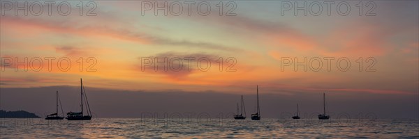 Sunset, Koh Mook Island, Andaman Sea, Thailand, Southeast Asia, Asia