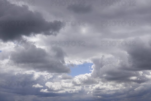 Cloudy sky, weather in April, Germany, Europe