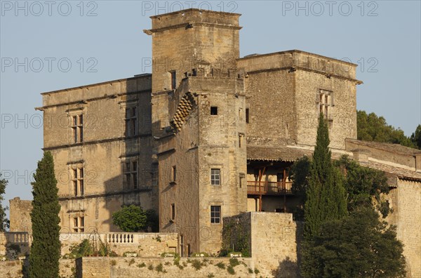Renaissance castle of Lourmarin, Parc Naturel Regional du Luberon, Luberon, Provence, France, Europe