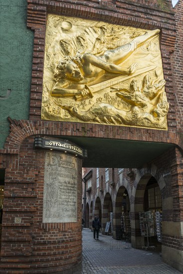 Boettcherstrasse, Old Town, Hanseatic City of Bremen, Germany, Europe