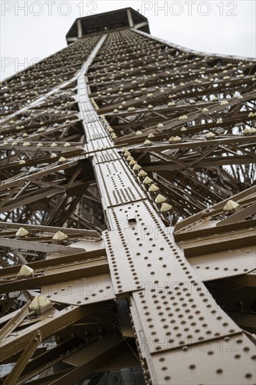 Eiffel Tower, close-up, Paris, Ile-de-France, France, Europe