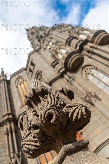 Small sculpture in the Church of San Juan Bautista, Arucas Cathedral, Gran Canaria, Spain, Europe