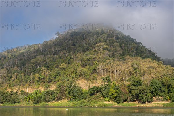 View over the Mekong at Luang Prabang, Luang Prabang province, Laos, Asia