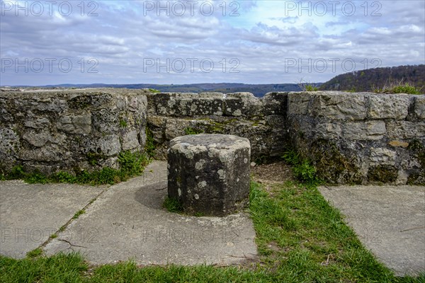 Ruin of the medieval Hohenurach Castle, Bad Urach, Swabian Alb, Baden-Wuerttemberg, Germany, Europe