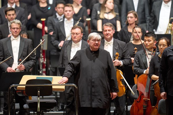 Farewell concert by Professor Mathias Breitschaft with the Rheinische Philharmonie State Orchestra in the Rhein-Mosel-HalleMusik-Institut Koblenz, Rhineland-Palatinate, Germany, Europe
