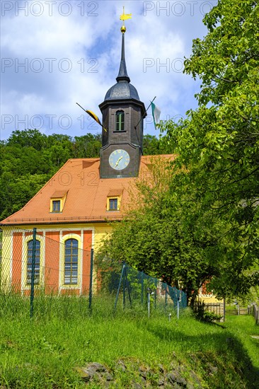 The Weinbergkirche Pillnitz a baroque church in the royal vineyard of Pillnitz, Dresden, Saxony, Germany, Europe