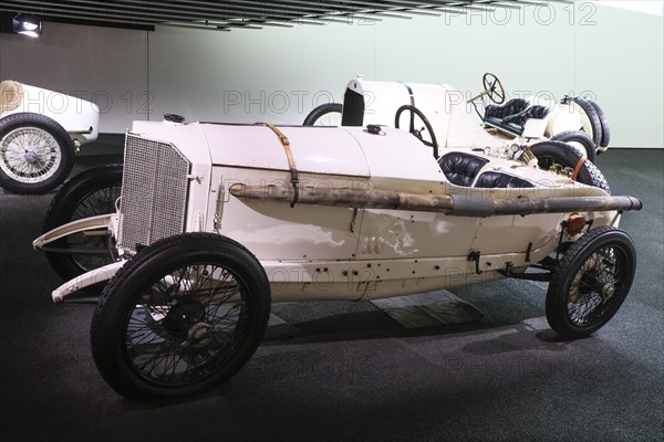 Mercedes Grand Prix racing car from 1914, Mercedes-Benz Museum, Stuttgart, Baden-Wuerttemberg, Germany, Europe