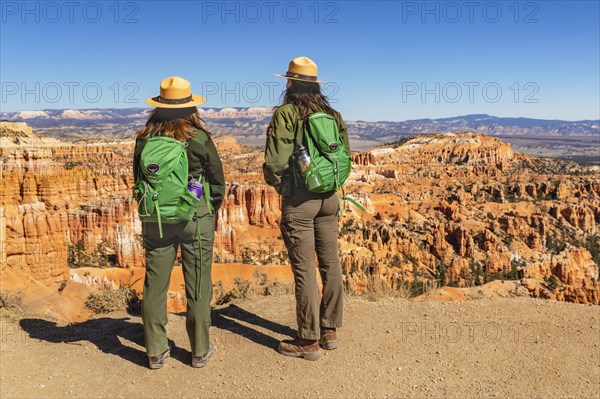 Park Ranger in Bryce Canyon National Park, Colorado Plateau, United States, Utah, USA, Bryce Canyon, Utah, USA, North America