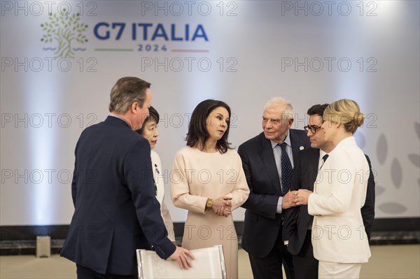 Annalena Baerbock (Alliance 90/The Greens), Federal Foreign Minister, photographed during the first working session of the meeting of G7 foreign ministers in Capri, 18 April 2024. Photographed on behalf of the Federal Foreign Office