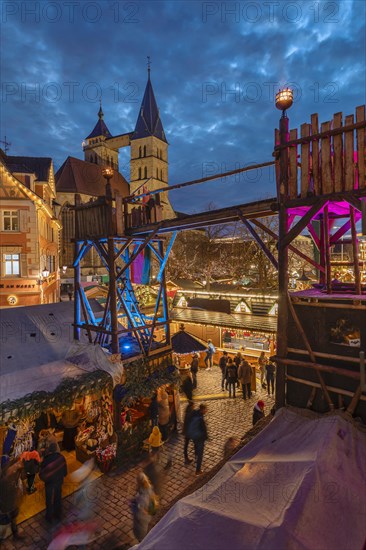 Christmas market in Esslingen am Neckar, Baden-Wuerttemberg, Germany, Esslingen, Baden-Wuerttemberg, Germany, Europe