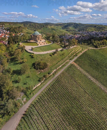 Burial chapel in the vineyards near Stuttgart-Rotenberg, Baden-Wuerttemberg, Germany, Rotenberg, Baden-Wuerttemberg, Germany, Europe