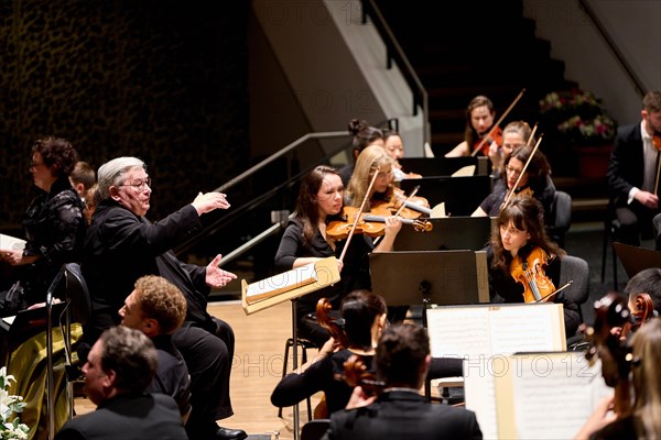 Farewell concert by Professor Mathias Breitschaft with the Rheinische Philharmonie State Orchestra in the Rhein-Mosel-HalleMusik-Institut Koblenz, Rhineland-Palatinate, Germany, Europe