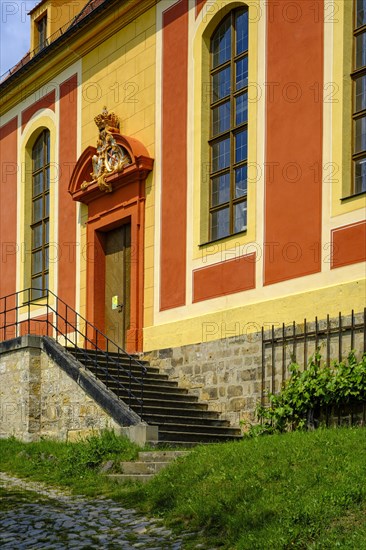 The Weinbergkirche Pillnitz a baroque church in the royal vineyard of Pillnitz, Dresden, Saxony, Germany, Europe