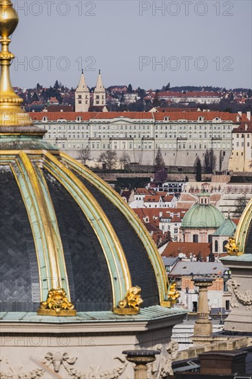Sightseeing, Travel, Old Town, Roof view, View, Prague Castle, National Museum Prague, Prague, Czech Republic, Europe