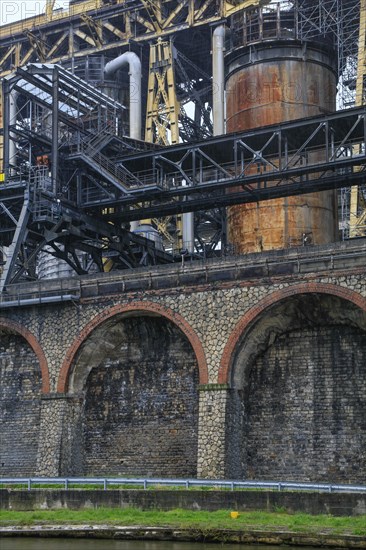 Solvay chemical plant for the production of bicarbonate and carbonate of soda or sodium carbonate, Dombasle-sur-Meurthe, Meurthe-et-Moselle department, Lorraine, Grand Est region, France, Europe