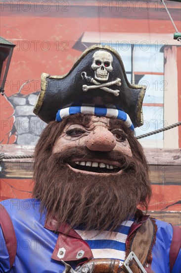 Pirate, decoration, figure at the Bremen Easter Fair, Buergerweide, Bremen, Germany, Europe
