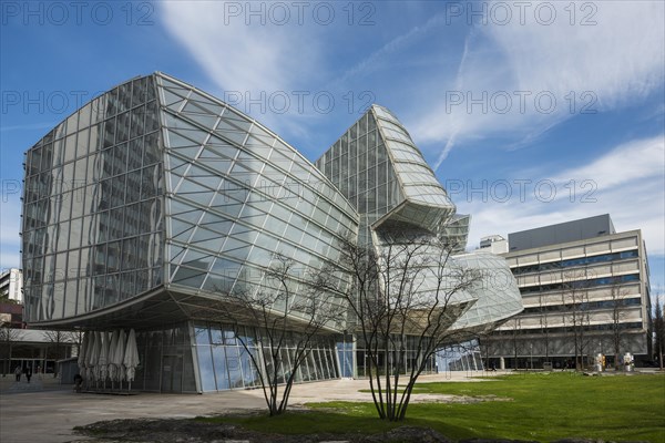 Modern architecture, office building, architect Frank O. Gehry, Novartis Campus, Basel, Canton of Basel-Stadt, Switzerland, Europe