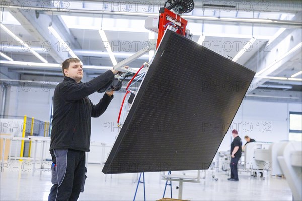 Sunmaxx PVT is a new innovative developer of photovoltaic thermal solar modules. The Fraunhofer ISE has confirmed an overall efficiency of 80% for the PX-1 premium module. The innovation is the combination of photovoltaics and solar thermal energy in one element, Ottendorf-Okrilla, Saxony, Germany, Europe