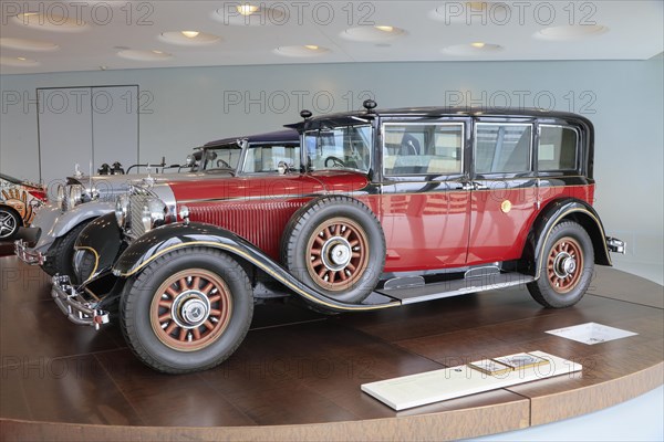 Mercedes-Benz 770 Grand Mercedes Pullman limousine for the Japanese Emperor Hirohito, Mercedes-Benz Museum, Stuttgart, Baden-Wuerttemberg, Germany, Europe