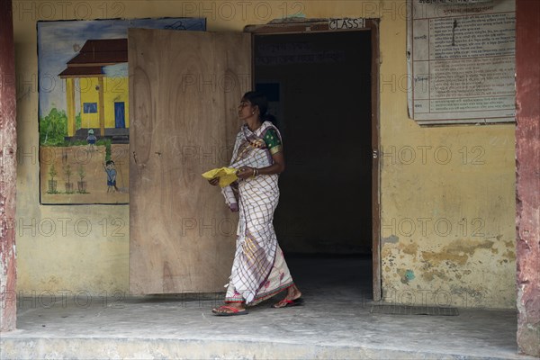 BOKAKHAT, INDIA, APRIL 19: Voter returns after cast vote during the first phase of the India's general elections on April 19, 2024 in Bokakhat, Assam, India. Nearly a billion Indians vote to elect a new government in six-week-long parliamentary polls starting today