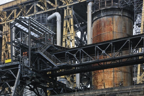 Solvay chemical plant for the production of bicarbonate and carbonate of soda or sodium carbonate, Dombasle-sur-Meurthe, Meurthe-et-Moselle department, Lorraine, Grand Est region, France, Europe