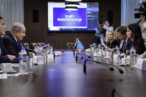 Annalena Baerbock (Alliance 90/The Greens), Federal Foreign Minister, photographed during a meeting with Benjamin Netanyahu, Prime Minister of the State of Israel, in Jerusalem, 17 April 2024. Photographed on behalf of the Federal Foreign Office