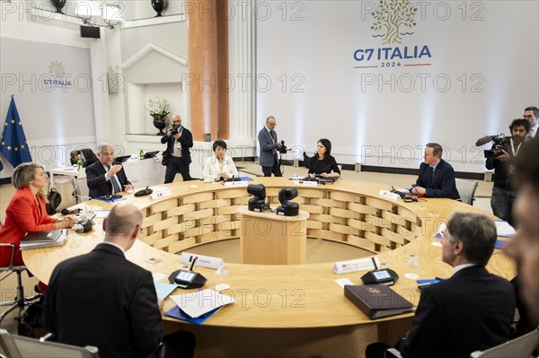 Meeting of the G7 foreign ministers in Capri, 18 April 2024. Photographed on behalf of the Federal Foreign Office