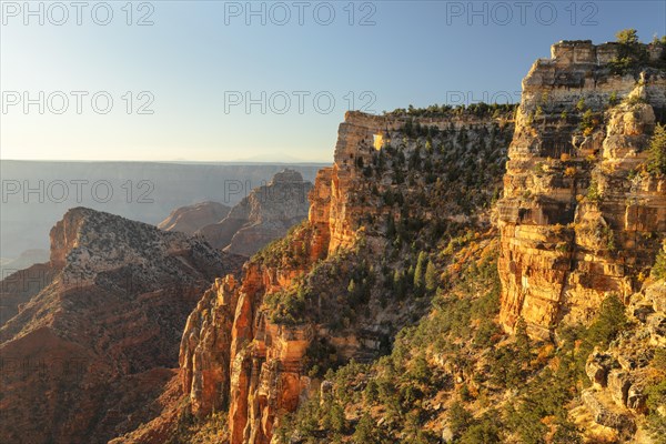 View of the Angels Window at Cape Royal, North Rim, Grand Canyon National Park, Arizona, United States, USA, Grand Canyon, Arizona, USA, North America