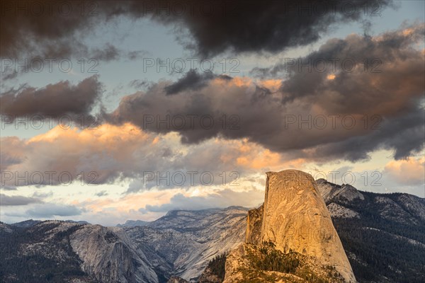 Half Dome at sunset Yosemite National Park, California, United States, USA, Yosemite National Park, California, USA, North America