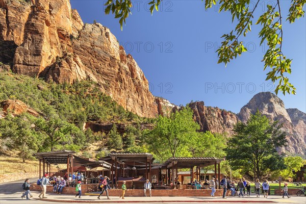 Zion Lodge, Zion National Park, Colorado Plateau, Utah, USA, Zion National Park, Utah, USA, North America