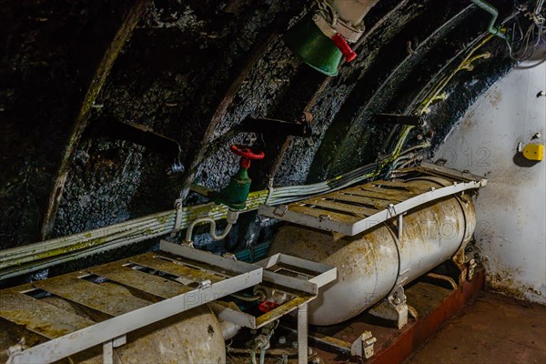 Interior of North Korean submarine on display at Unification Park in Gangneung, South Korea, Asia