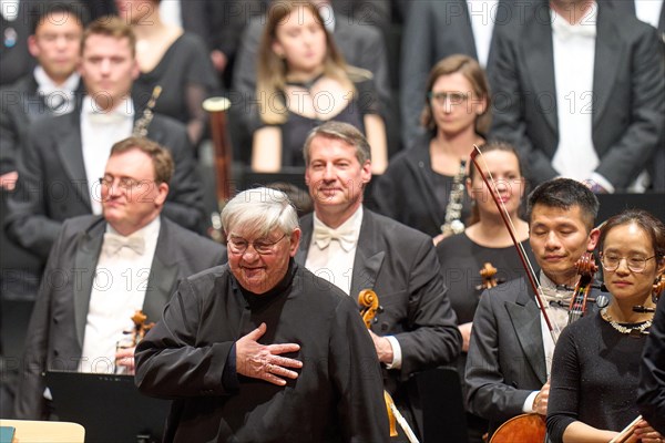 Farewell concert by Professor Mathias Breitschaft with the Rheinische Philharmonie State Orchestra in the Rhein-Mosel-HalleMusik-Institut Koblenz, Rhineland-Palatinate, Germany, Europe