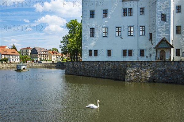 Schoenfeld Castle, also known as Germany's Castle of Magic, a Renaissance palace in the Schoenfeld highlands near Dresden, Saxony, Germany, Europe