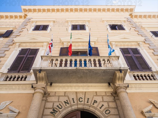 Town Hall, Maddalena, Isola La Maddalena, Sardinia, Italy, Europe